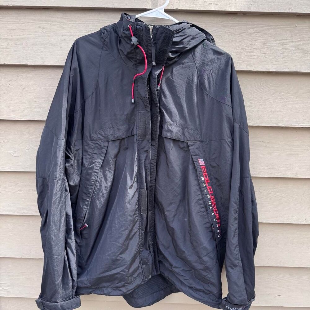 Polo-sport Men's Black and Navy Jacket